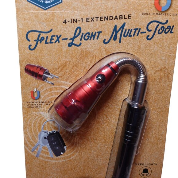 NWT Samsonico 4 in 1 Extendable Flex Light Multi Tool Flashlight Rotates 360 - Picture 2 of 6